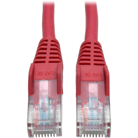 Tripp Lite Cat5e 350 MHz Snagless Molded (UTP) Ethernet Cable (RJ45 M/M) PoE Red 7 ft. (2.13 m)