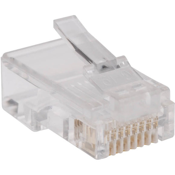 Tripp Lite RJ45 for Flat Solid / Standard Conductor 4-Pair Cat5e Cat5 Cable 100 Pack