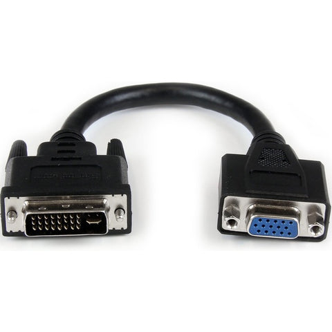 StarTech.com 8in DVI to VGA Cable Adapter - DVI-I Male to VGA Female