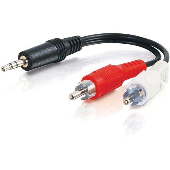 C2G 3ft Value Series One 3.5mm Stereo Male To Two RCA Stereo Male Y-Cable