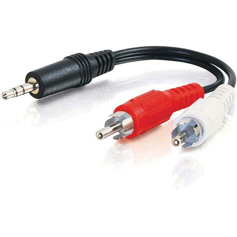 C2G 12ft Value Series One 3.5mm Stereo Male To Two RCA Stereo Male Y-Cable