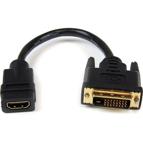 StarTech.com 8in HDMI® to DVI-D Video Cable Adapter - HDMI Female to DVI Male