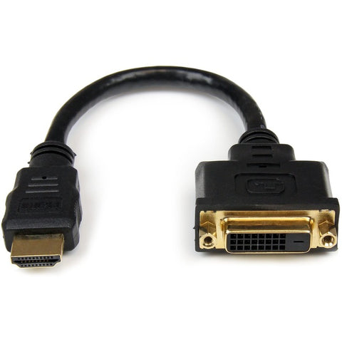 StarTech.com 8in HDMI® to DVI-D Video Cable Adapter - HDMI Male to DVI Female