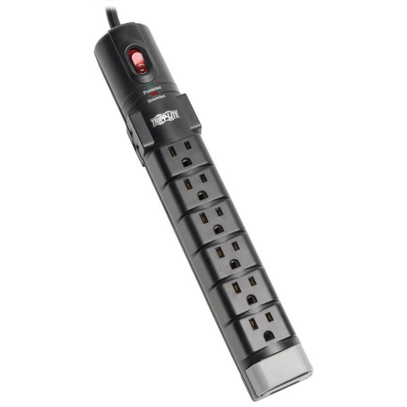 Tripp Lite by Eaton Protect It! 8-Outlet Surge Protector 6 ft. (1.83 m) Cord 2160 Joules Tel/DSL Protection Cord Clip