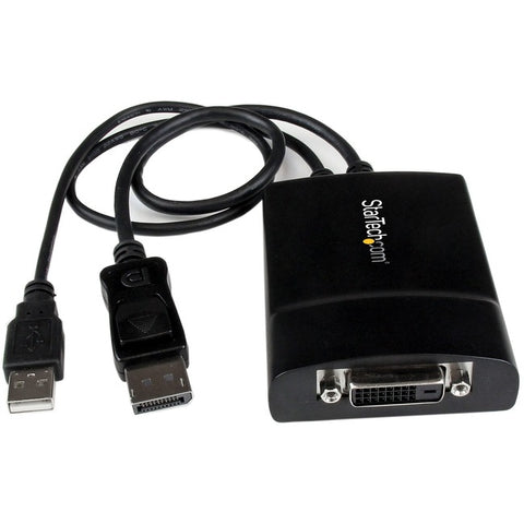 StarTech.com DisplayPort to DVI Dual Link Active Adapter, DisplayPort to DVI-D Adapter/Video Converter 2560x1600 60Hz, DP to DVI Adapter