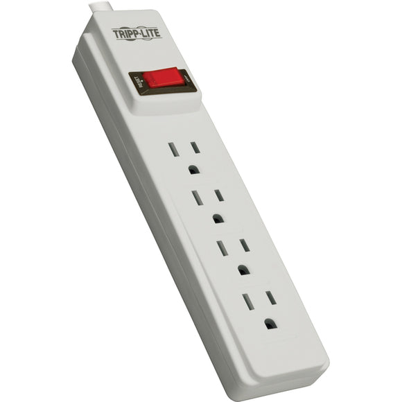 Tripp Lite Power Strip 4-Outlet 5-15R 10ft Cord 5-15P with On/Off Switch
