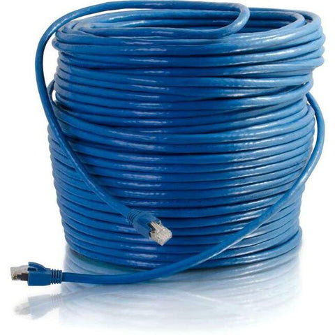 C2G 200ft Cat6 Ethernet Cable - Solid Shielded (STP) - Blue