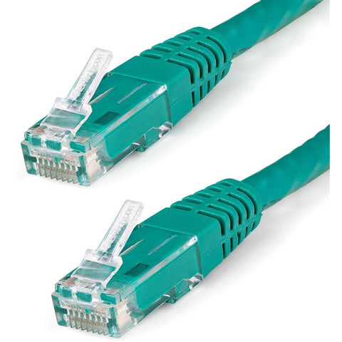 StarTech.com 35ft CAT6 Ethernet Cable - Green Molded Gigabit - 100W PoE UTP 650MHz - Category 6 Patch Cord UL Certified Wiring/TIA
