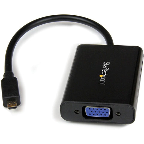 StarTech.com Micro HDMI® to VGA Adapter Converter with Audio for Smartphones / Ultrabooks / Tablets - 1920x1080