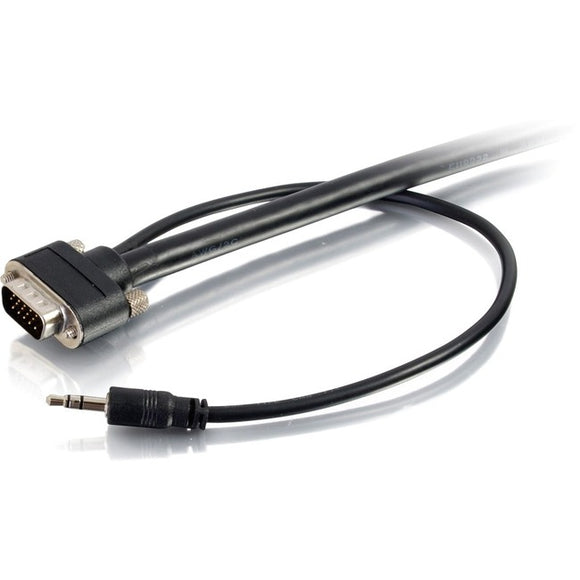 C2G 15ft Select VGA + 3.5mm Stereo Audio A/V Cable M/M - In-Wall CMG-Rated