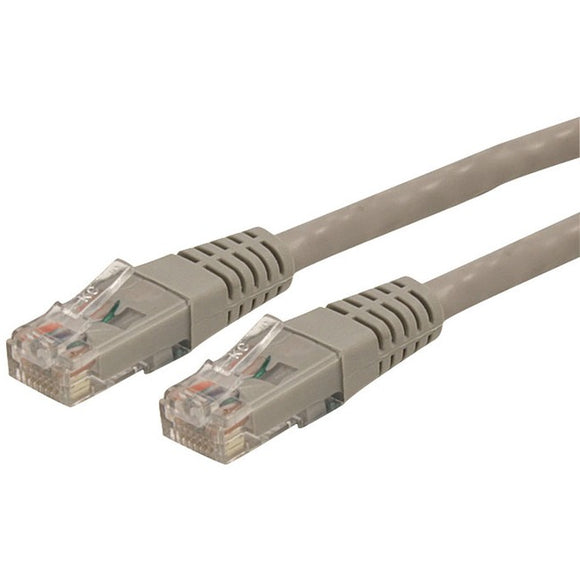 StarTech.com 1ft CAT6 Ethernet Cable - Gray Molded Gigabit - 100W PoE UTP 650MHz - Category 6 Patch Cord UL Certified Wiring/TIA