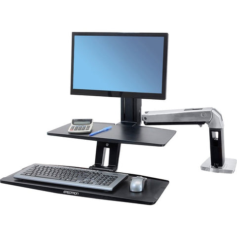 Ergotron® Desktop Display Stand - 24" Screen Support - 20 lb Load Capacity