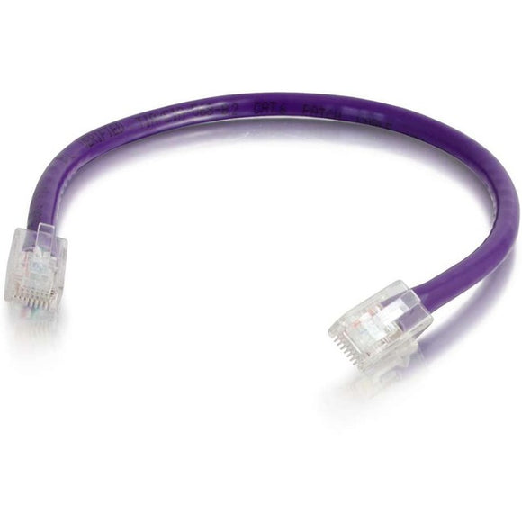 C2G 12 ft Cat6 Non Booted UTP Unshielded Network Patch Cable - Purple
