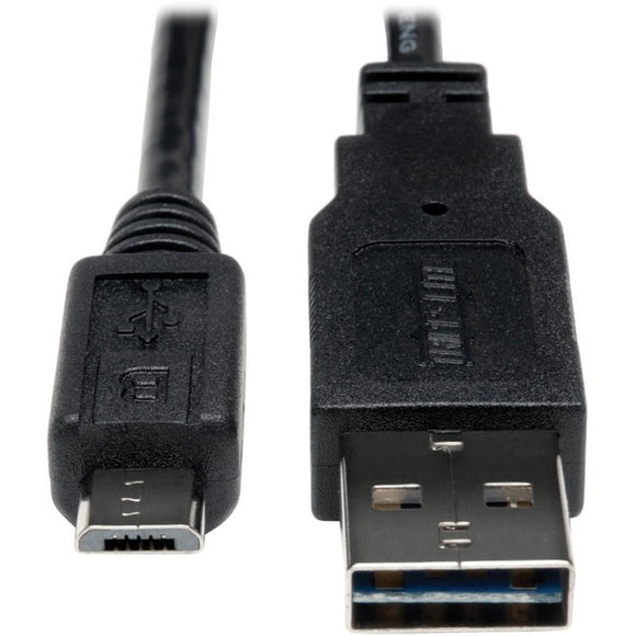 Tripp Lite 3ft USB 2.0 Hi-Speed Universal Reversible Cable M to Micro M 3'