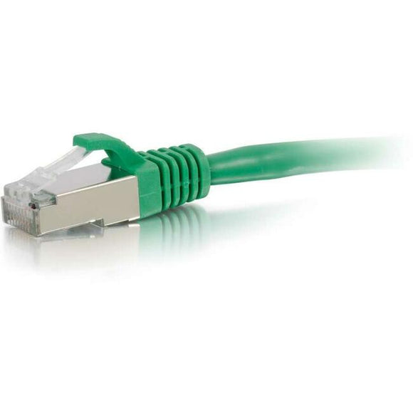 C2G-4ft Cat6 Snagless Shielded (STP) Network Patch Cable - Green