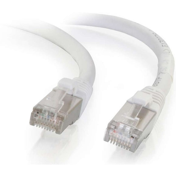 C2G-2ft Cat6 Snagless Shielded (STP) Network Patch Cable - White