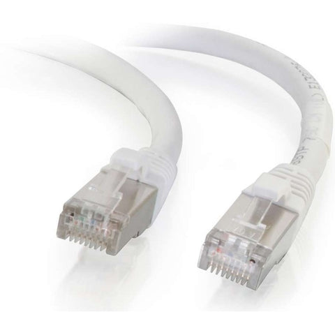 C2G-6ft Cat6 Snagless Shielded (STP) Network Patch Cable - White