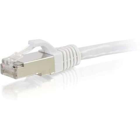 C2G-8ft Cat6 Snagless Shielded (STP) Network Patch Cable - White