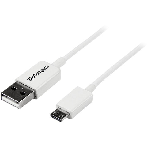 StarTech.com 2m White Micro USB Cable - A to Micro B