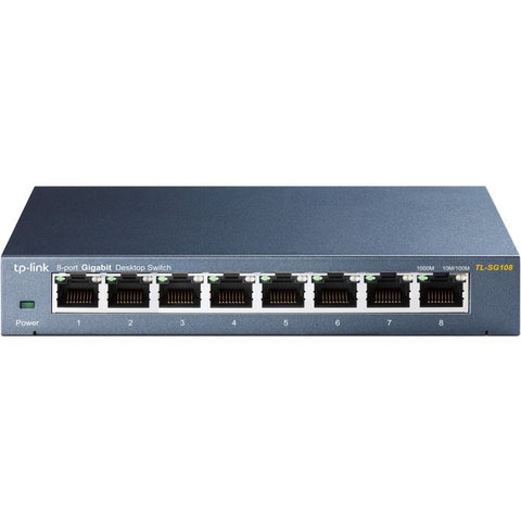 TP-LINK TL-SG108 - 8 Port Gigabit Unmanaged Ethernet Network Switch - Limited Lifetime Protection