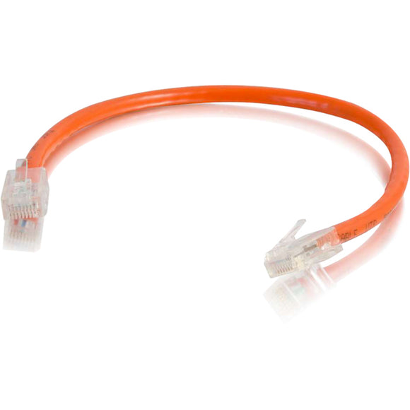 C2G 6in Cat6 Non-Booted Unshielded (UTP) Network Patch Cable - Orange