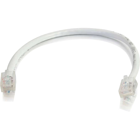 C2G 6in Cat6 Non-Booted Unshielded (UTP) Network Patch Cable - White