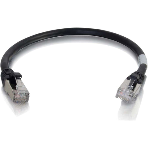 C2G 6in Cat6 Snagless Shielded (STP) Network Patch Cable - Black