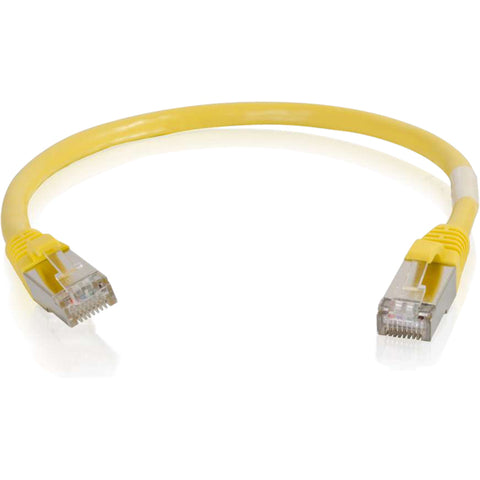 C2G 6in Cat6 Snagless Shielded (STP) Network Patch Cable - Yellow