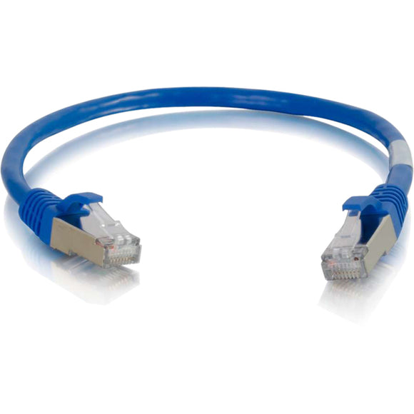 C2G 6in Cat6 Snagless Shielded (STP) Network Patch Cable - Blue