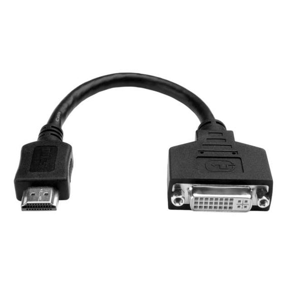Tripp Lite 8in HDMI to DVI Cable Adapter Converter HDMI Male to DVI-D Female 8