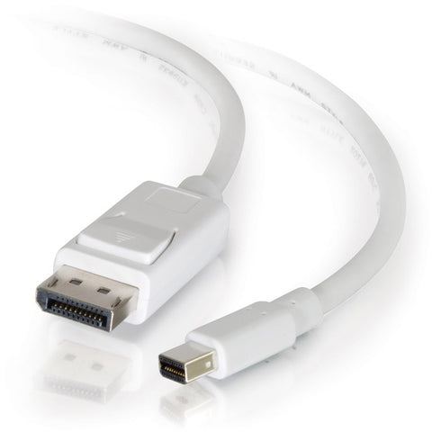 C2G 6ft Mini DisplayPort to DisplayPort Adapter Cable M/M - White