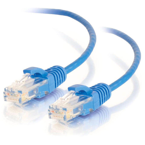 C2G 7ft Cat6 Ethernet Cable - Slim - Snaglass Unshielded (UTP) - Blue
