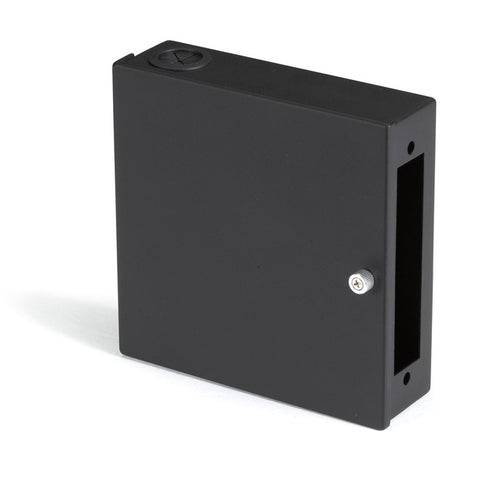 Black Box Mini Wallmount Fiber Enclosure, One Adapter Panel, Non-Locking