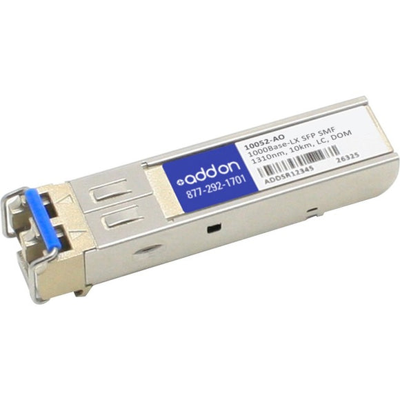AddOn Extreme Networks 10052 Compatible TAA Compliant 1000Base-LX SFP Transceiver (SMF, 1310nm, 10km, LC, DOM)