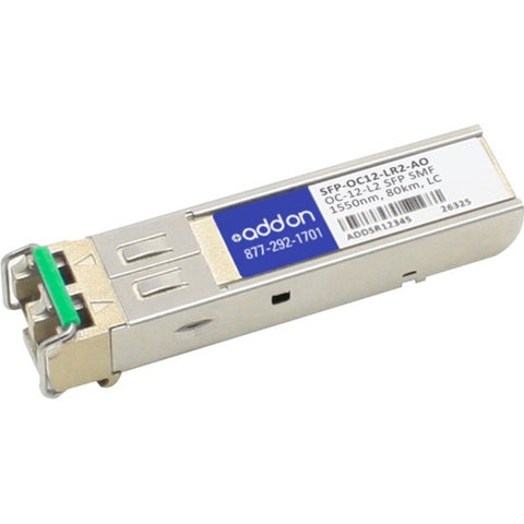 AddOn Cisco SFP-OC12-LR2 Compatible TAA Compliant OC-12-LR2 SFP Transceiver (SMF, 1550nm, 80km, LC)