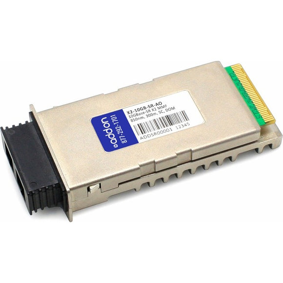 AddOn Cisco X2-10GB-SR Compatible TAA Compliant 10GBase-SR X2 Transceiver (MMF, 850nm, 300m, SC, DOM)
