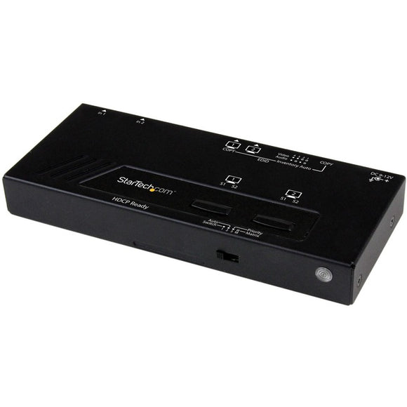 StarTech.com 2X2 HDMI Matrix Switch w/ Automatic and Priority Switching - 1080p