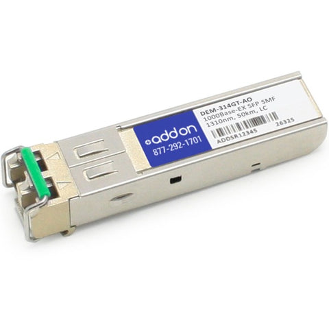 AddOn D-Link DEM-314GT Compatible TAA Compliant 1000Base-EX SFP Transceiver (SMF, 1310nm, 50km, LC)