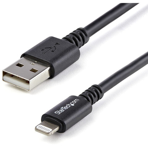 StarTech.com 3m (10ft) Long Black Apple® 8-pin Lightning Connector to USB Cable for iPhone / iPod / iPad