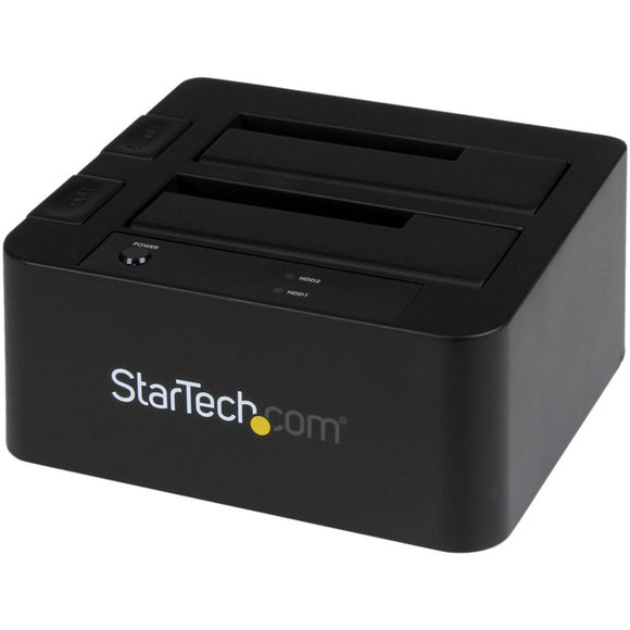 StarTech.com Dual-Bay USB 3.0 / eSATA to SATA Hard Drive Docking Station, 2.5/3.5