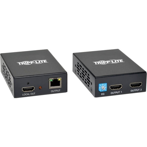 Tripp Lite 1 x 2 HDMI over Cat5/6 Extender Kit Box-Style Transmitter/Receiver for Video/Audio Up to 150 ft. (45 m) TAA