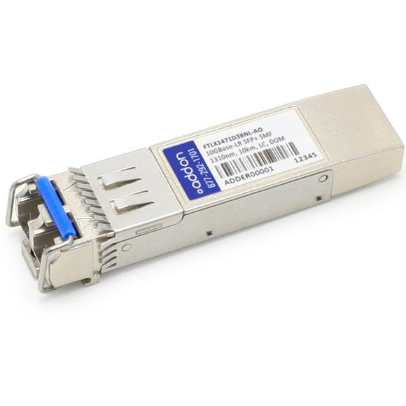 AddOn Finisar FTLX1471D3BNL Compatible TAA Compliant 10GBase-LR SFP+ Transceiver (SMF, 1310nm, 10km, LC, DOM, Rugged)