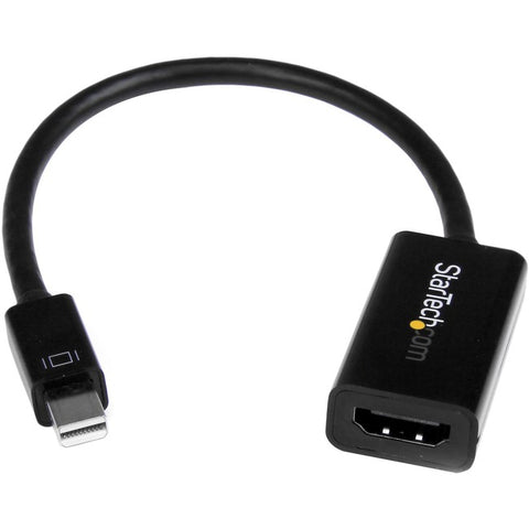 StarTech.com Mini DisplayPort to HDMI 4K Audio / Video Converter - mDP 1.2 to HDMI Active Adapter for UltraBook / Laptop - 4K @ 30 Hz - Black