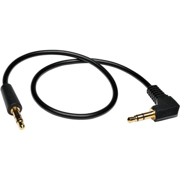 Tripp Lite 6ft Mini Stereo Audio Cable with One Right Angle Plug 3.5mm M/M 6'