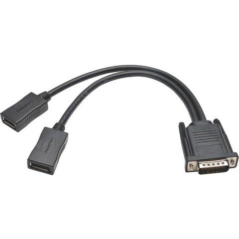 Tripp Lite DMS-59 to Dual DisplayPort Splitter Y Cable (M to 2xF) 1 ft. (0.31 m)