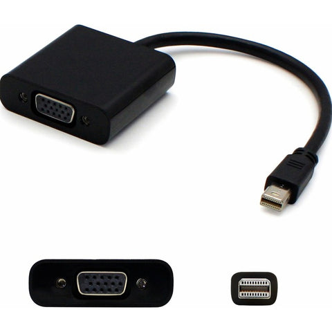 Mini-DisplayPort 1.1 Male to VGA Female Black Adapter Which Supports Intel Thunderbolt For Resolution Up to 1920x1200 (WUXGA)