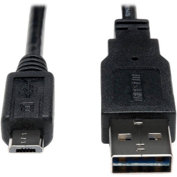 Tripp Lite 6ft USB 2.0 High Speed Cable 28/24AWG Reversible A to 5Pin Micro B M/M