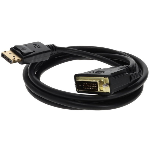 6ft DisplayPort 1.2 Male to DVI-D Dual Link (24+1 pin) Male Black Cable For Resolution Up to 2560x1600 (WQXGA)