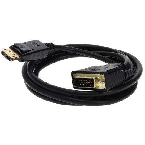 5PK 6ft DisplayPort 1.2 Male to DVI-D Dual Link (24+1 pin) Male Black Cables Which Requires DP++ For Resolution Up to 2560x1600 (WQXGA)
