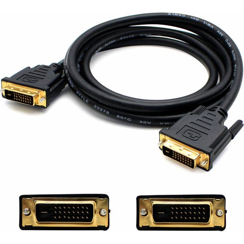 1ft DVI-D Dual Link (24+1 pin) Male to DVI-D Dual Link (24+1 pin) Male Black Cable For Resolution Up to 2560x1600 (WQXGA)